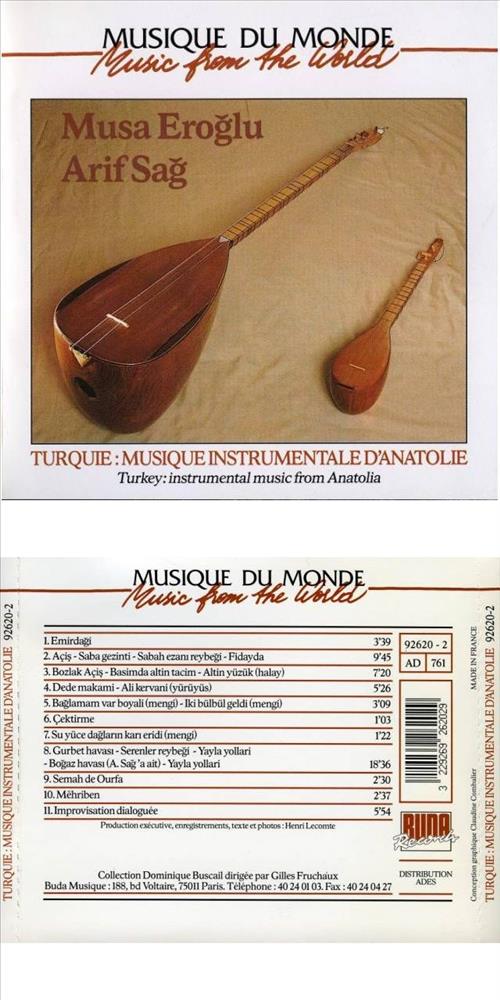 Arif Sağ & Musa Eroğlu / Musique Instrumentale D'anatolie